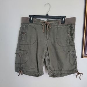 Faded Glory Linen Cargo Shorts size 12